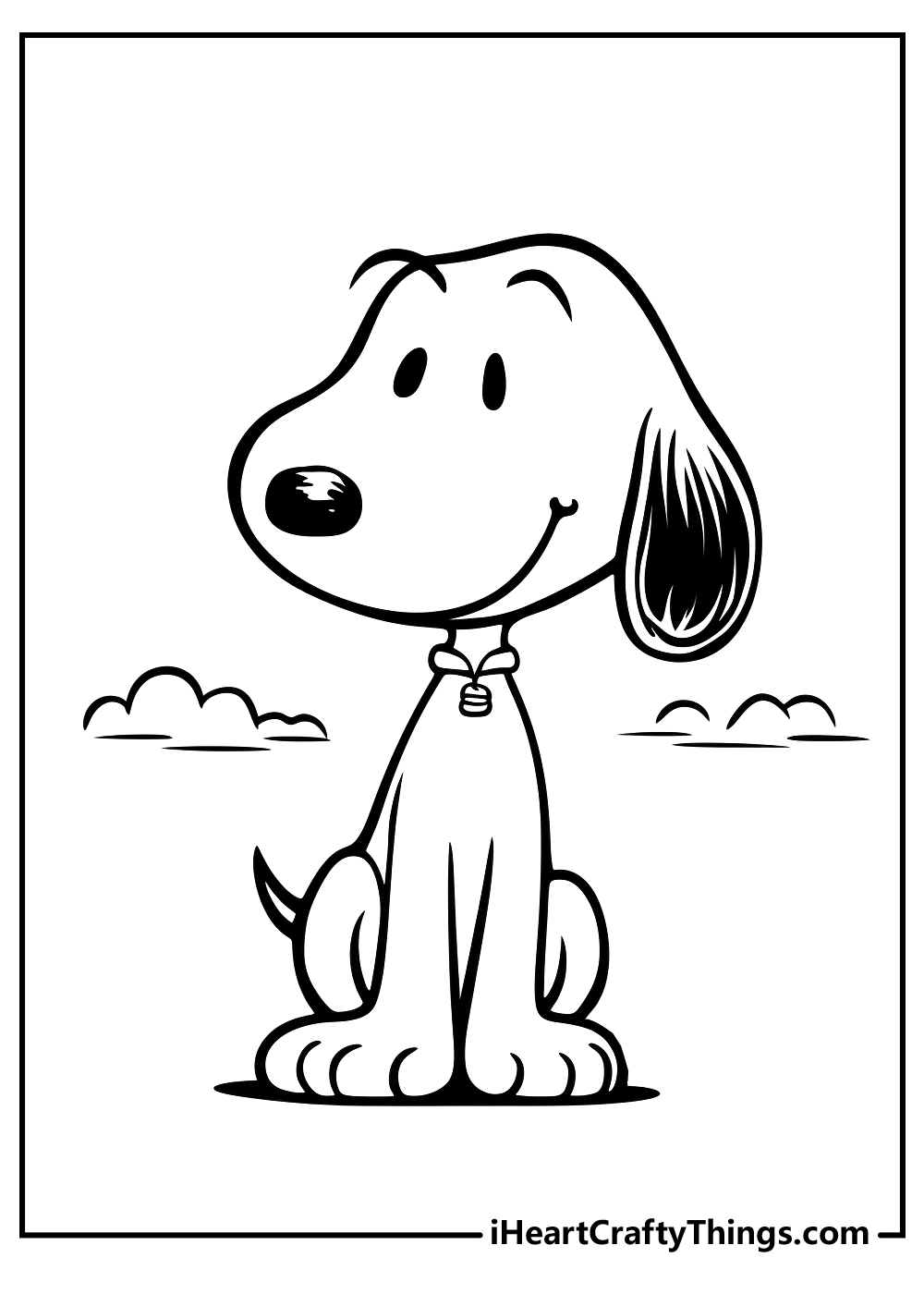 snoopy coloring sheet free download