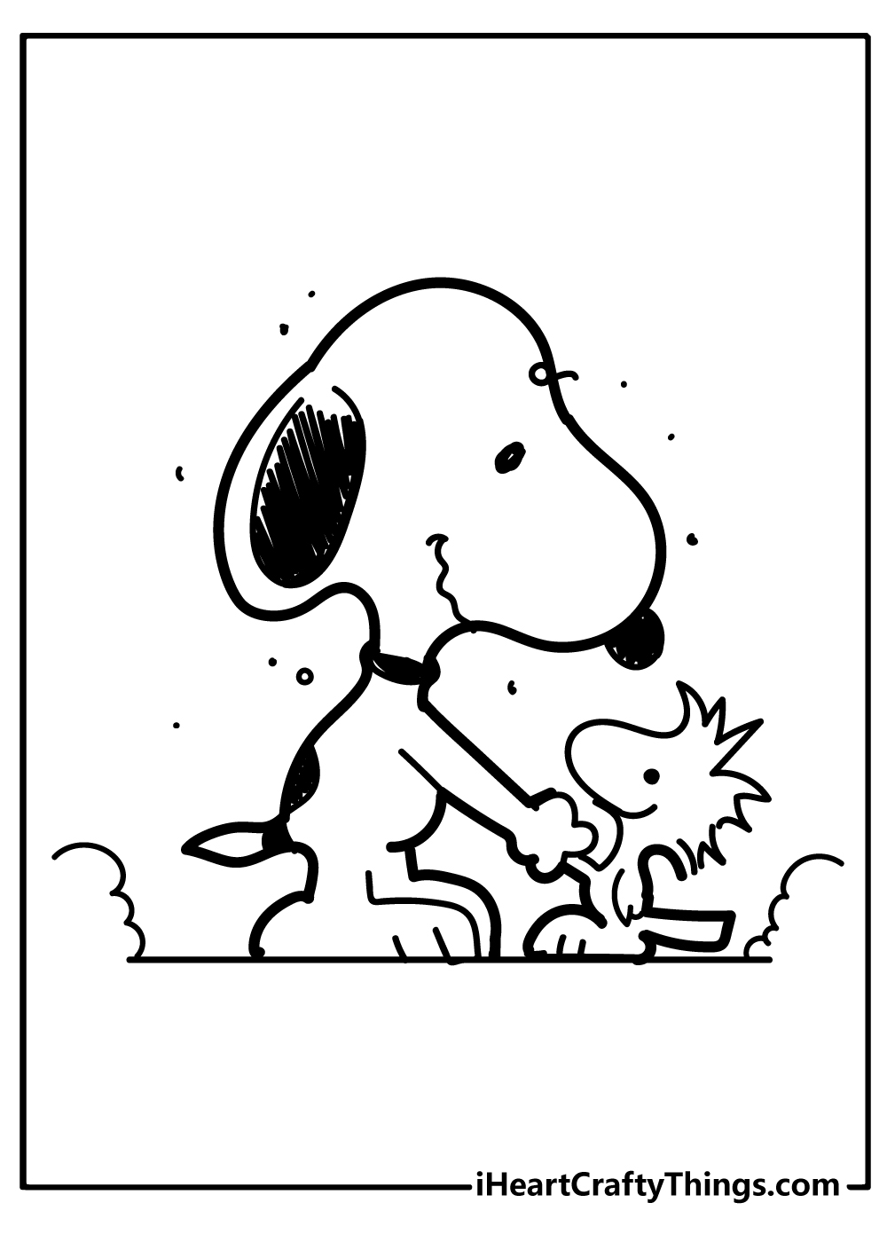 coloring pages of snoopy