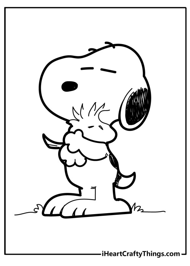 Snoopy Coloring Pages (100% Free Printables)