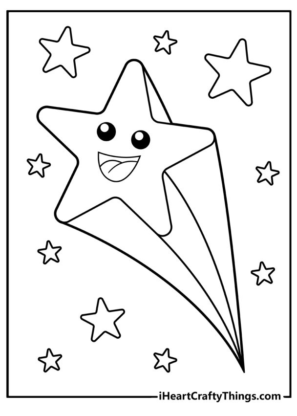 Star Coloring Pages (100% Free Printables)