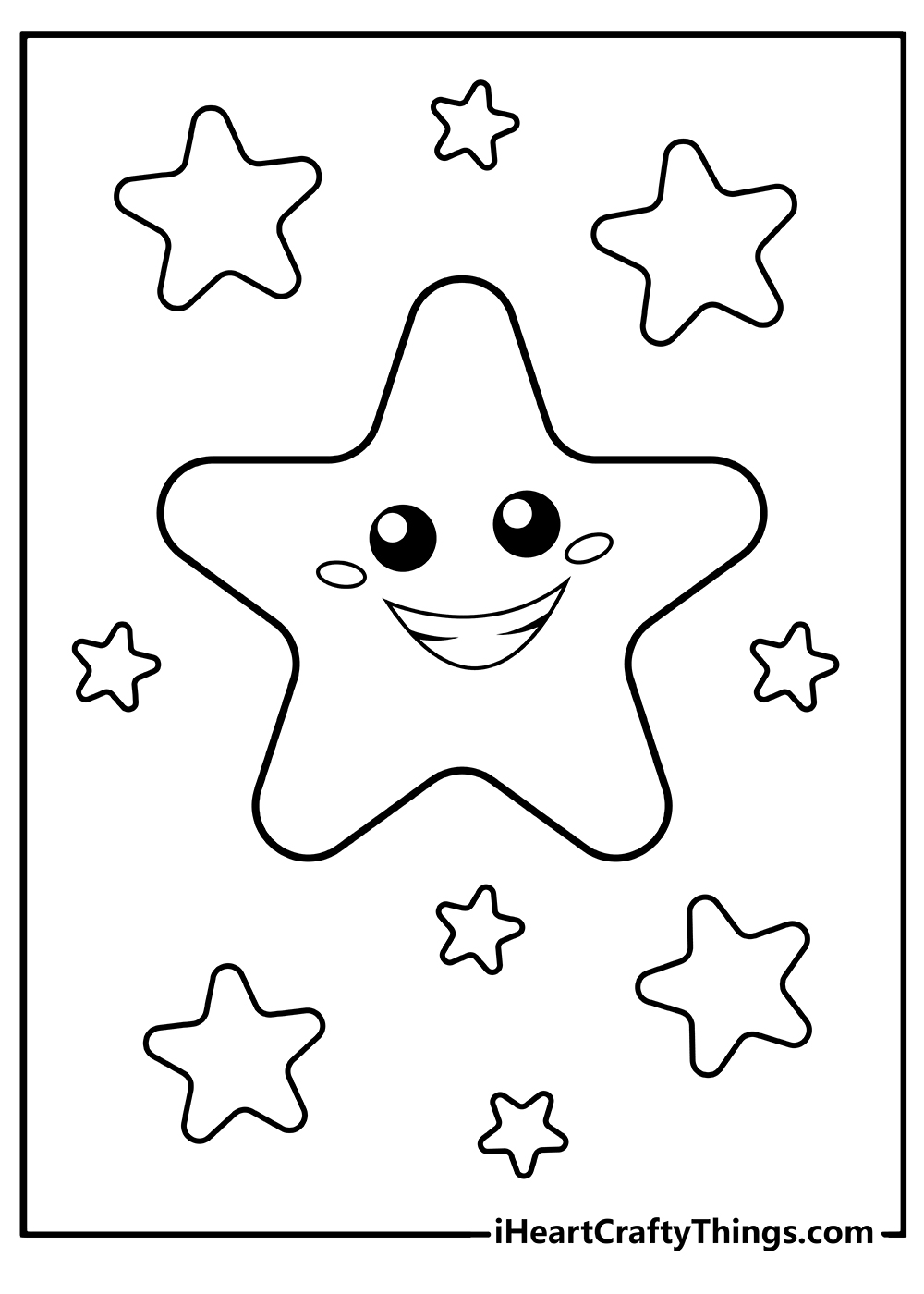 Stars Coloring Pages Kids