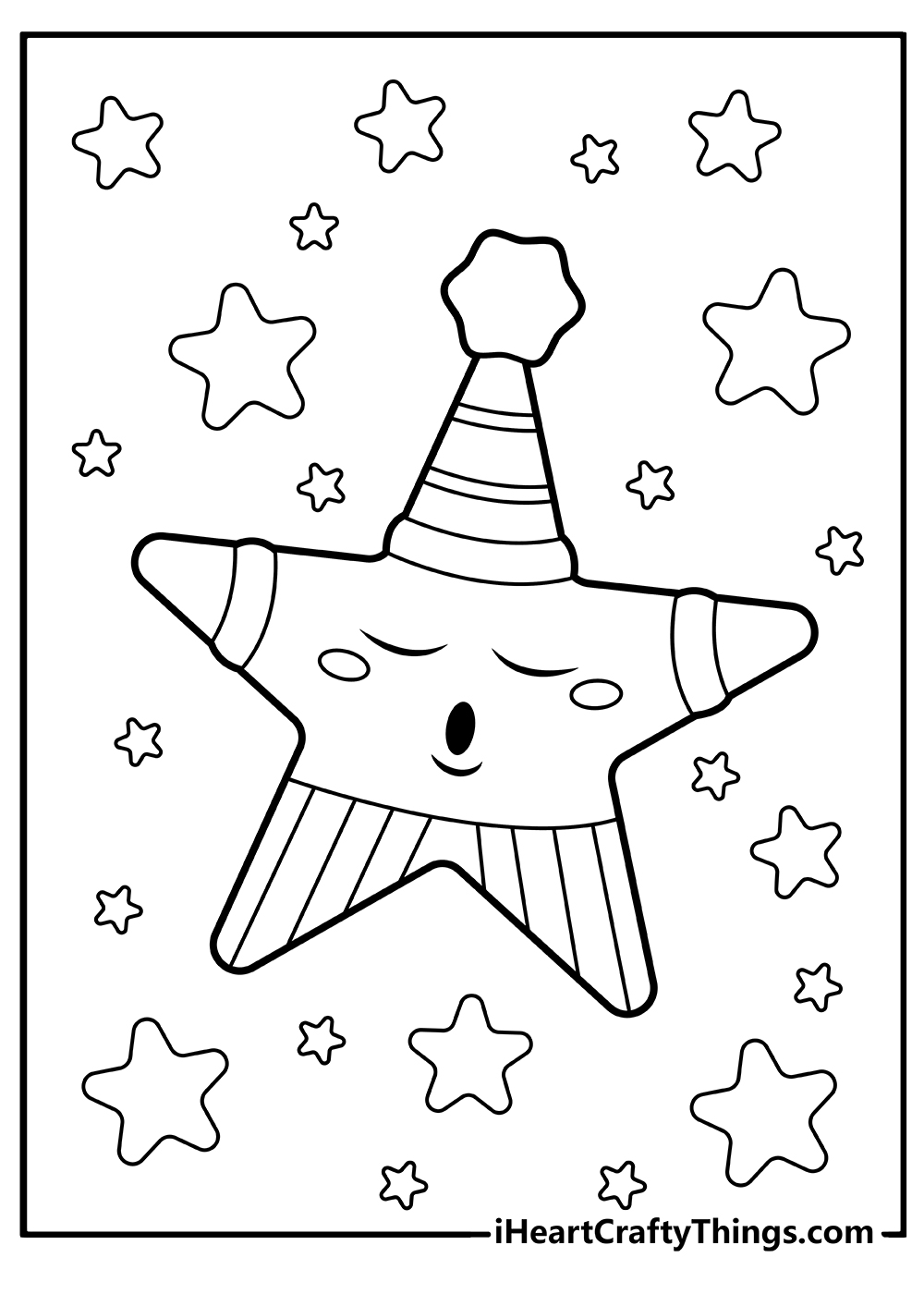 Star Coloring Pages for kids free printable