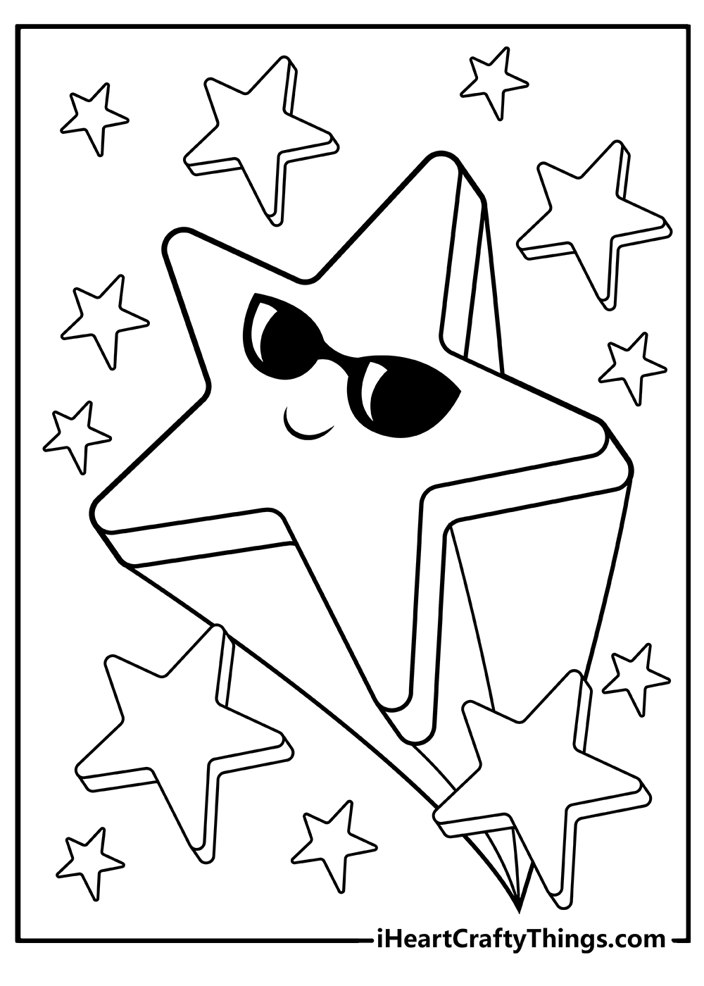 star coloring page in the east