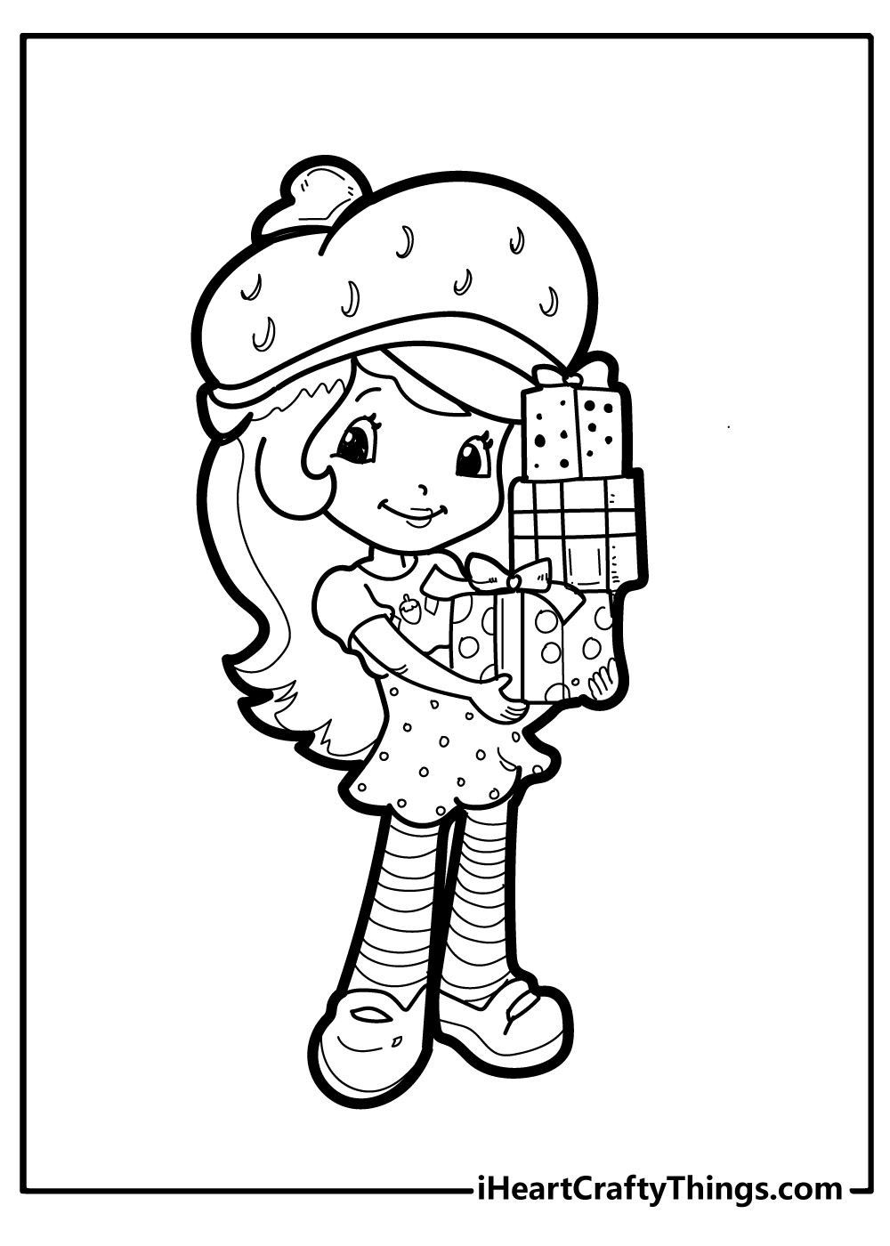 Strawberry Shortcake Coloring Pages for preschoolers free printable