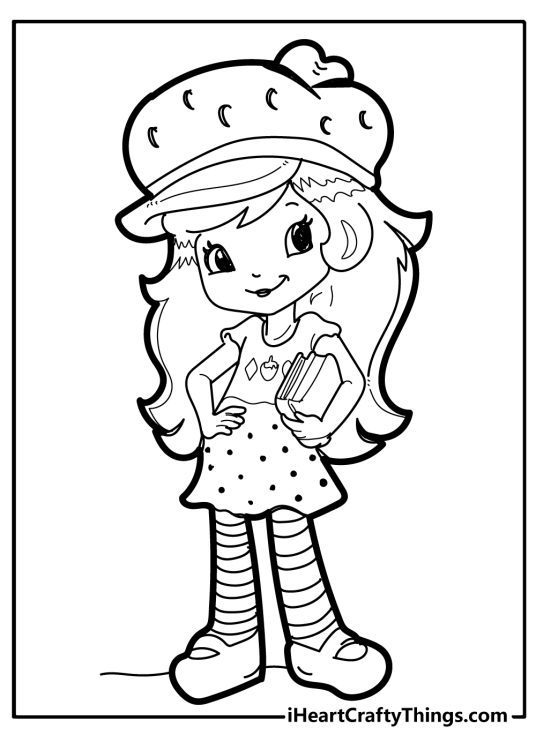 Strawberry Shortcake Coloring Book free printable