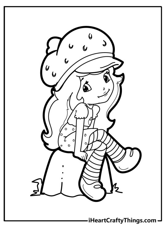 Strawberry Shortcake Coloring Book for kids free printable