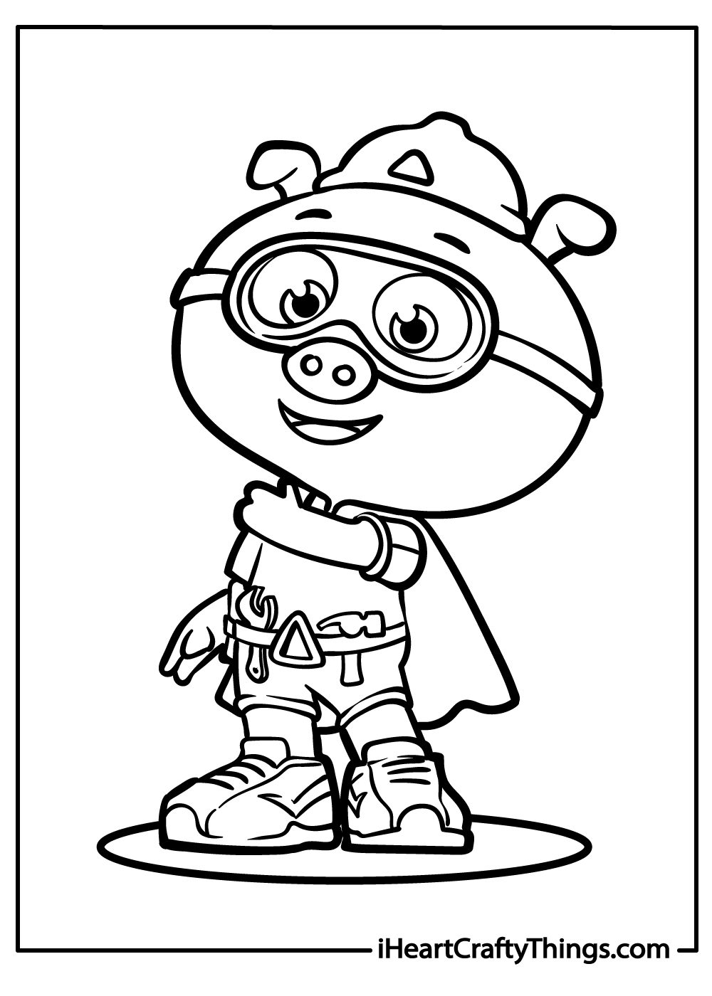 super why coloring printable for kids
