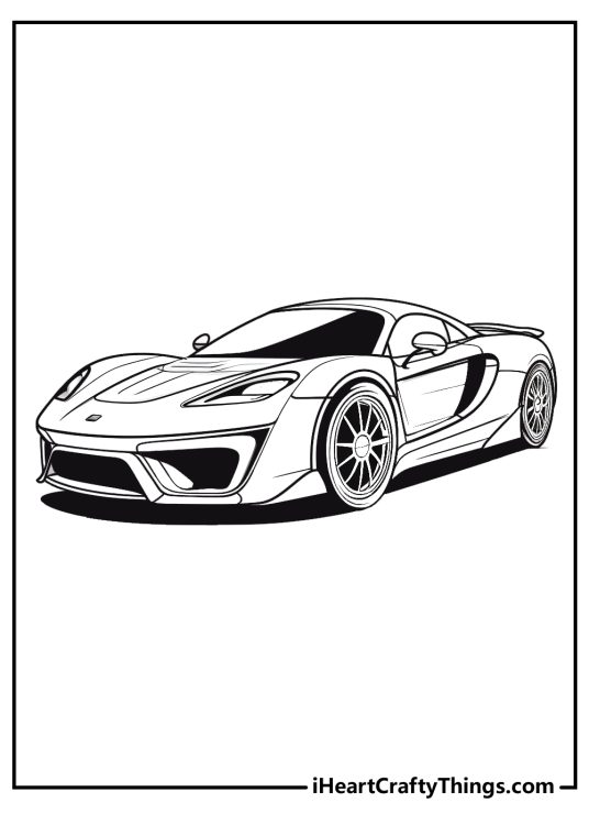 Super Cars Coloring Pages (100% Free Printables)