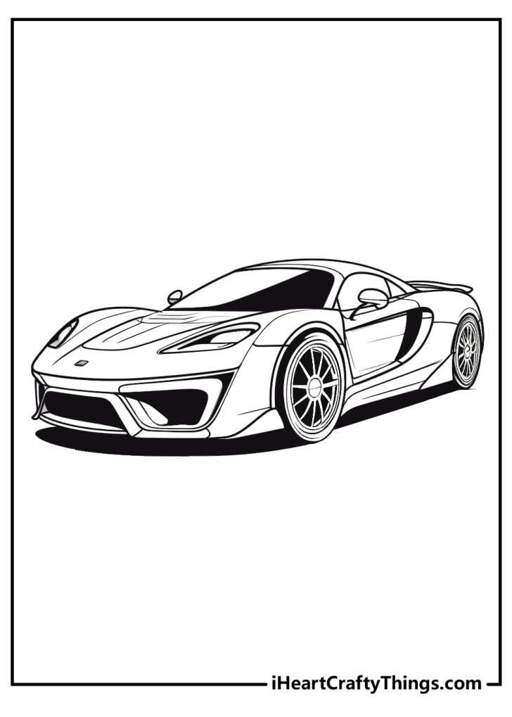 Supercars Coloring Pages (15 Free Printable PDFs For Kids)