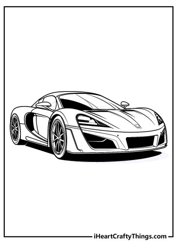 Super Cars Coloring Pages (100% Free Printables)