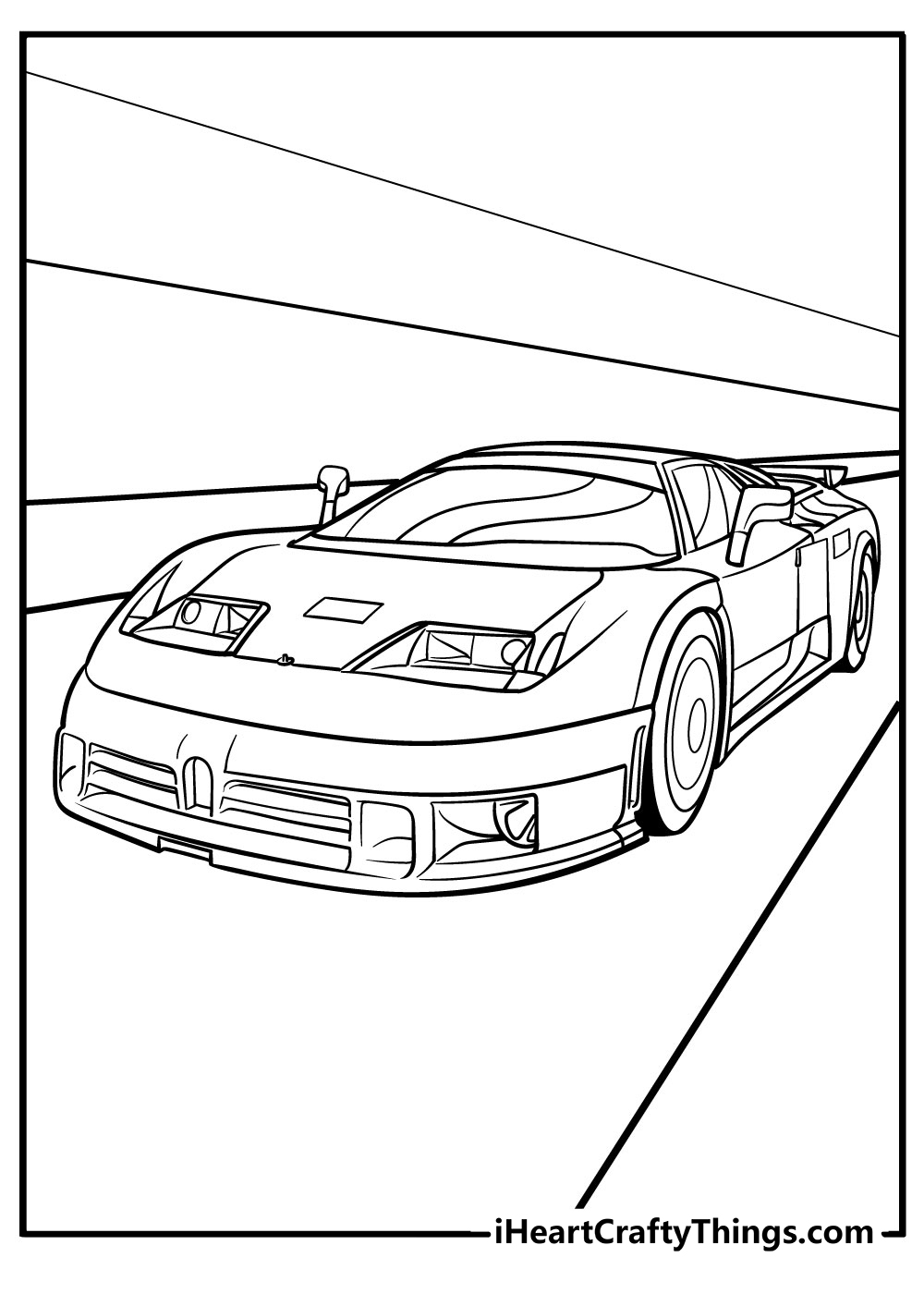 Printable Super Cars Coloring Pages Updated 20
