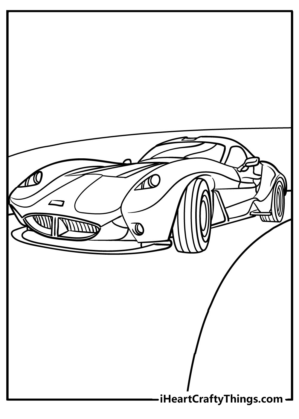 Fast Cars Coloring Pages