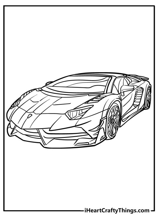 Super Cars Coloring Pages (100% Free Printables)