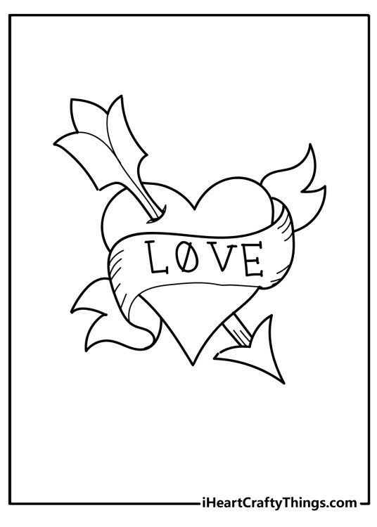 Tattoos Coloring Pages (100% Free Printables)