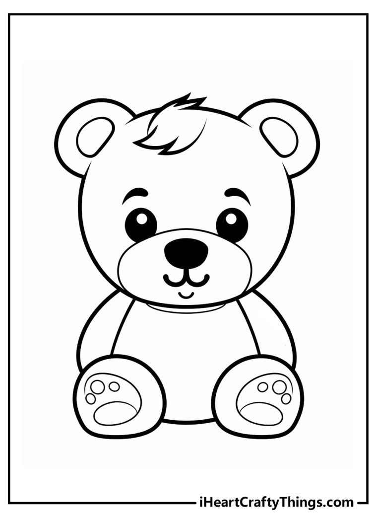 Teddy Bear Coloring Pages (100% Free Printables)