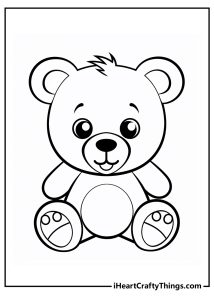 Teddy Bear Coloring Pages (100% Free Printables)