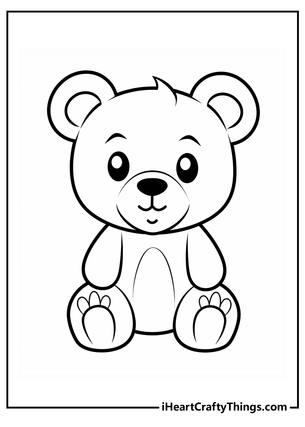 new teddy bear coloring pages