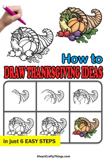 Thanksgiving Ideas Drawing - How To Draw Thanksgiving Ideas Step By Step