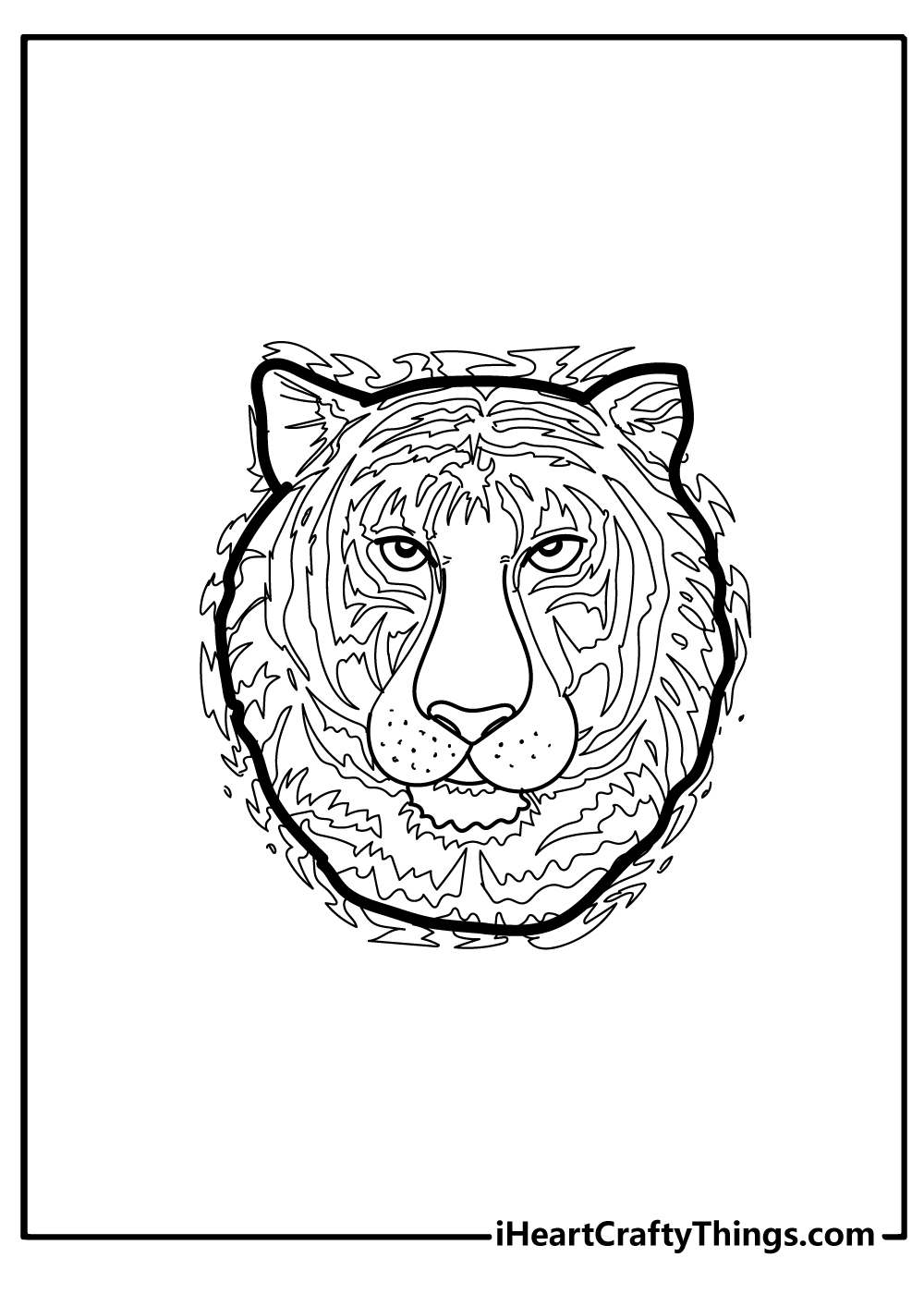 Tiger Coloring Pages for kids free download