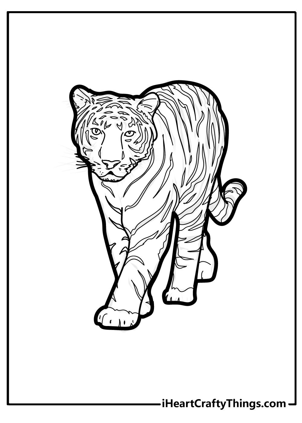 printable tiger coloring pages updated 2022