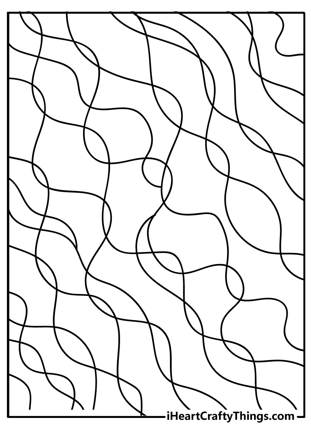 simple Trippy Coloring Pages free printable