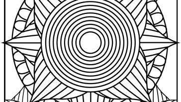 Trippy Coloring Pages free printable