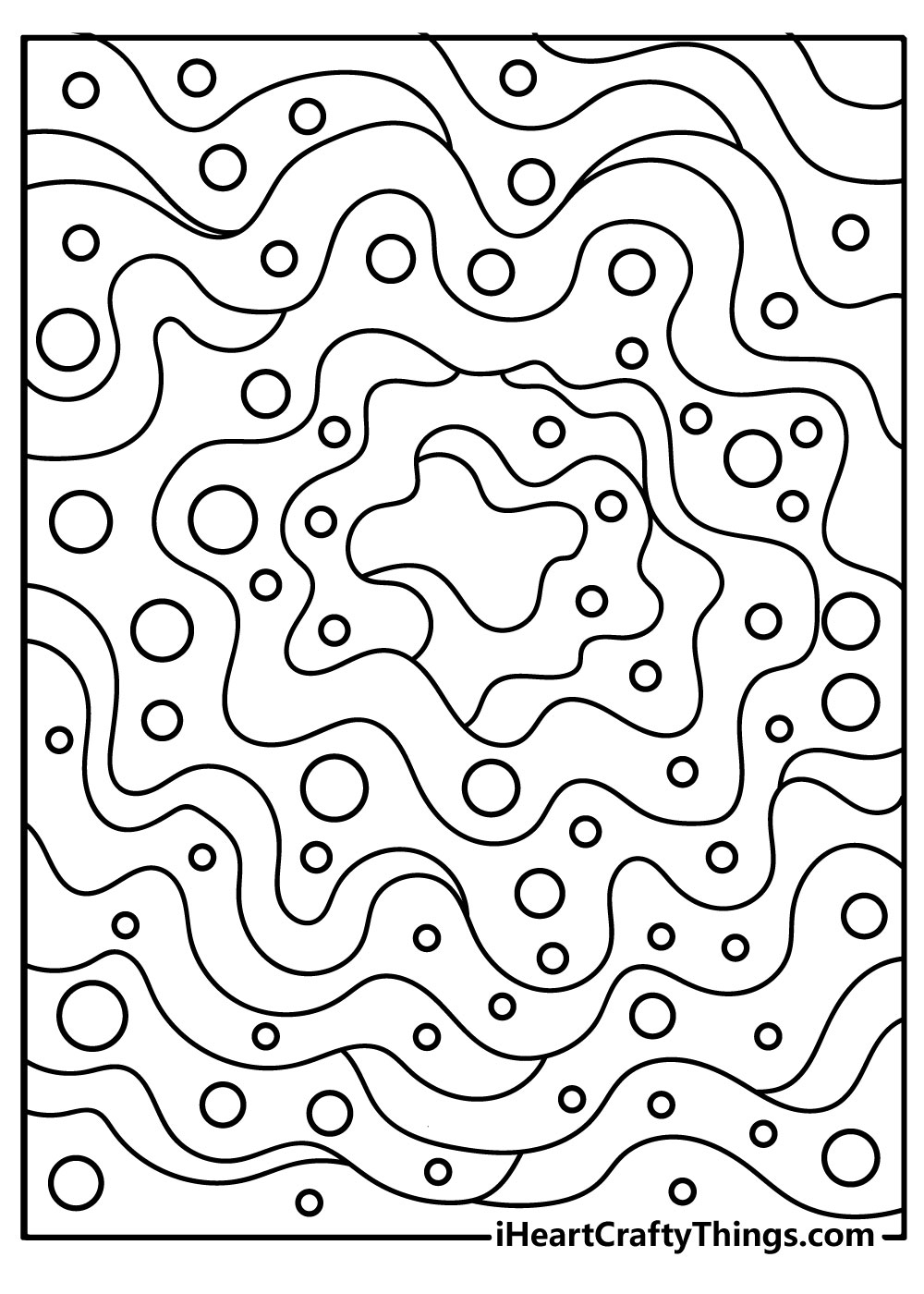 easy Trippy Coloring Pages free download