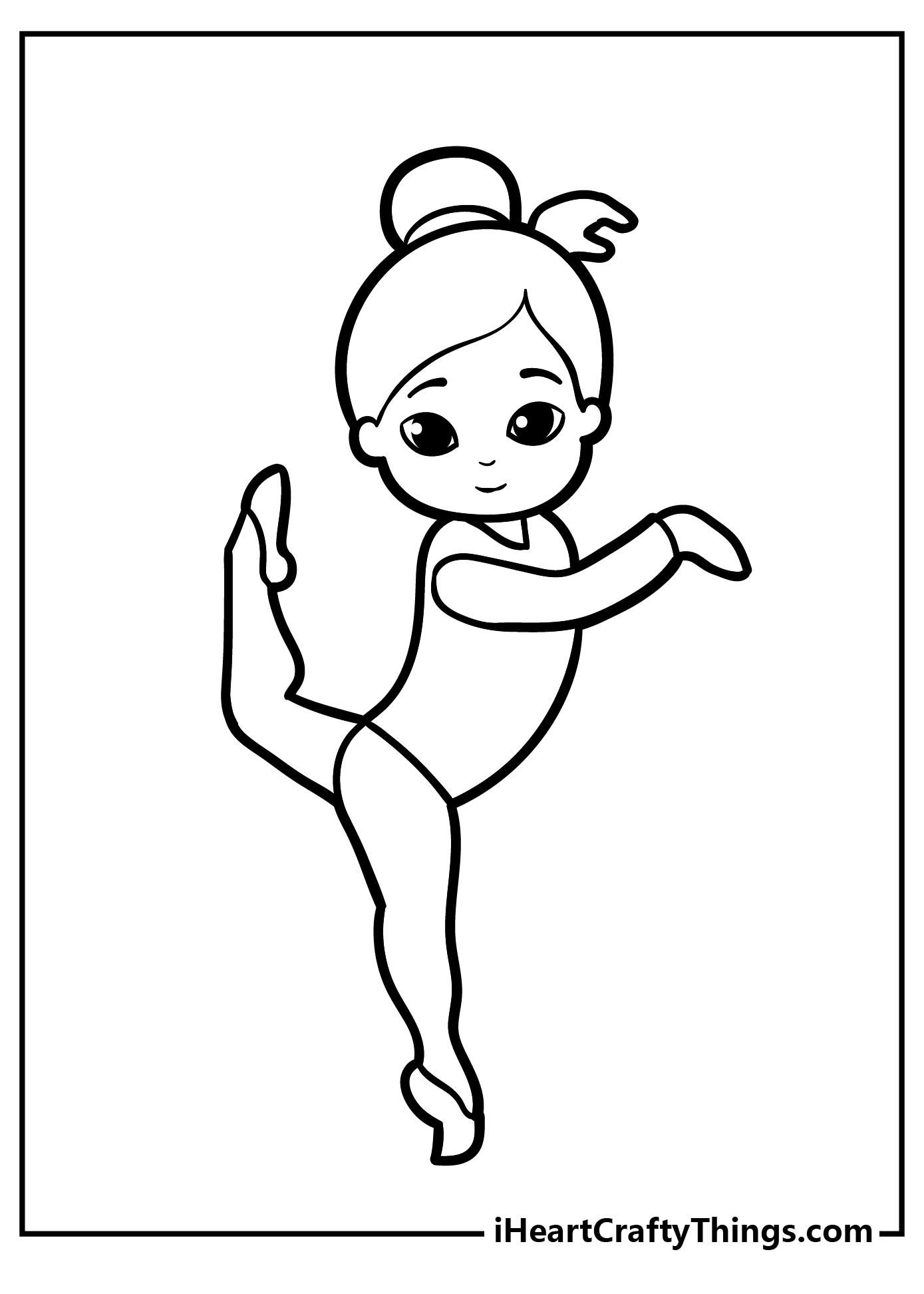 Gymnastics Coloring Pages for kids free download