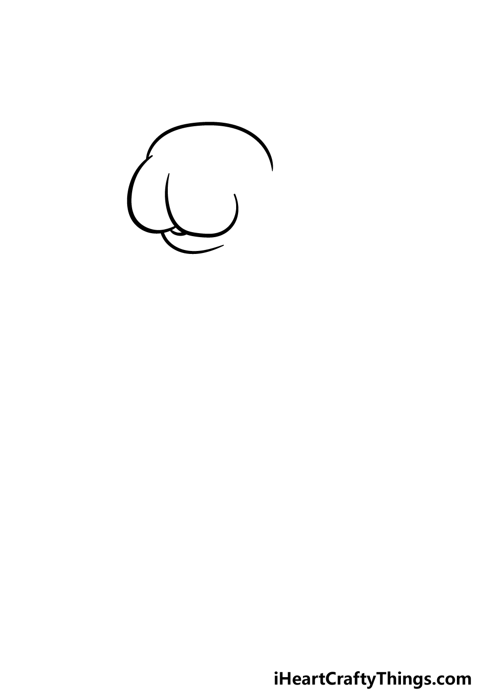 how to draw a Manatee step 1