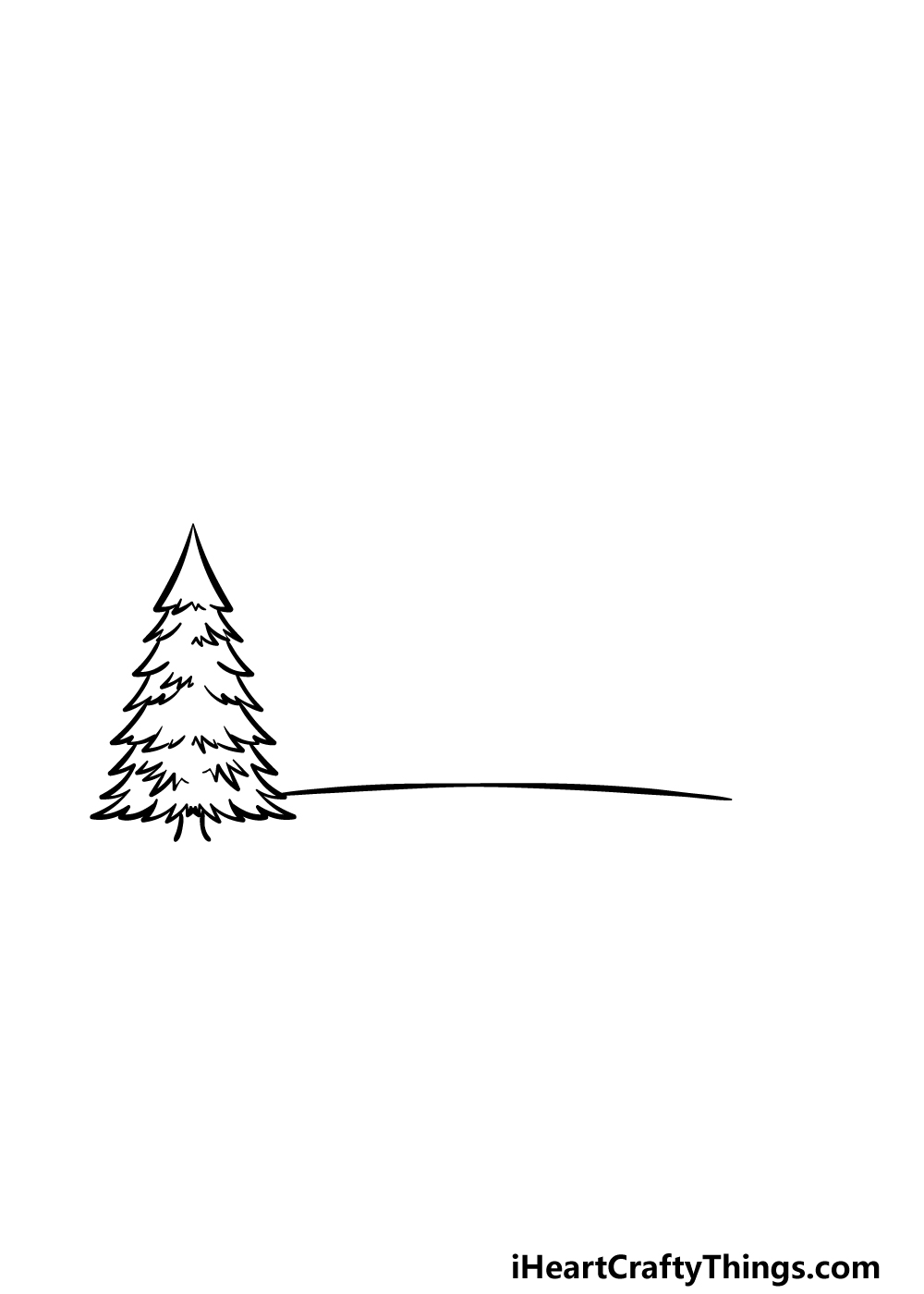 how to draw a Hill step 1