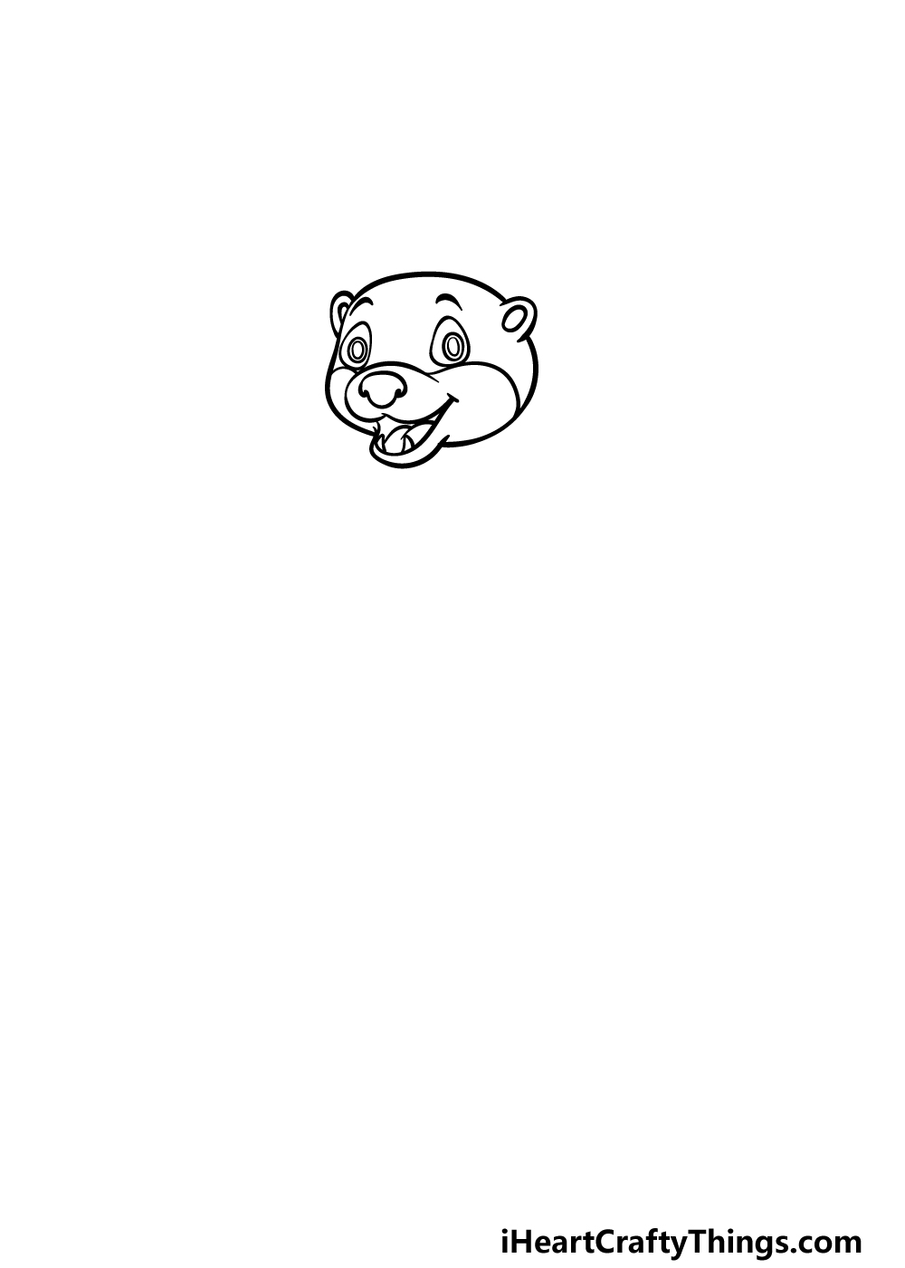 how to draw a Sea Otter step 1