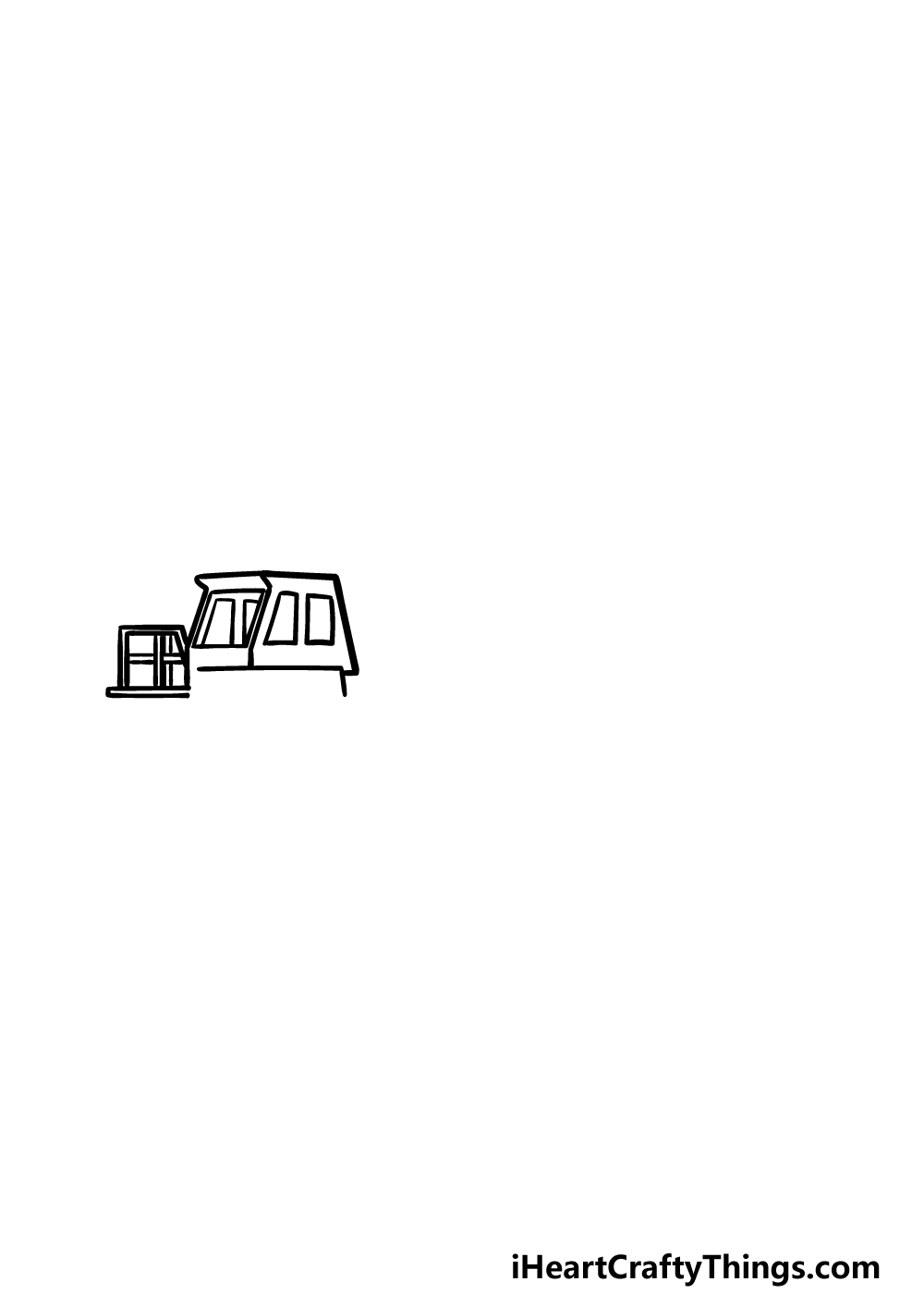 how to draw a Dump Truck step 1