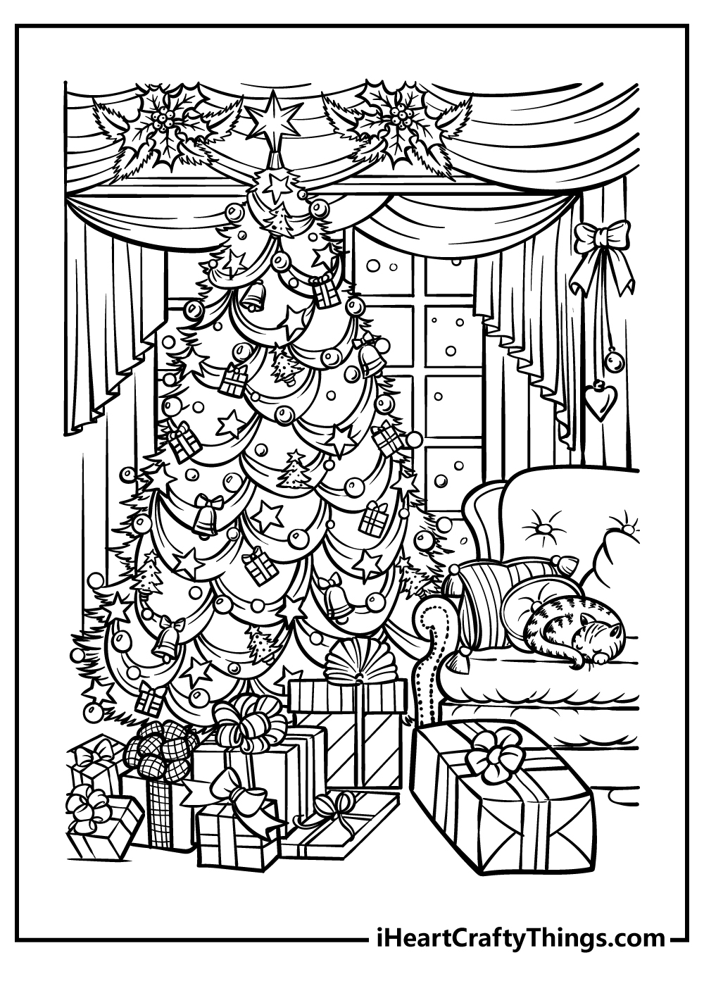 Christmas Coloring Pages for kids free download