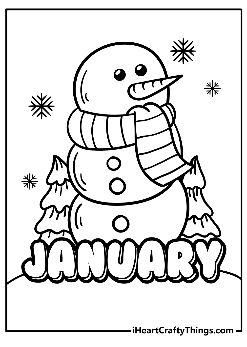 january coloring pages