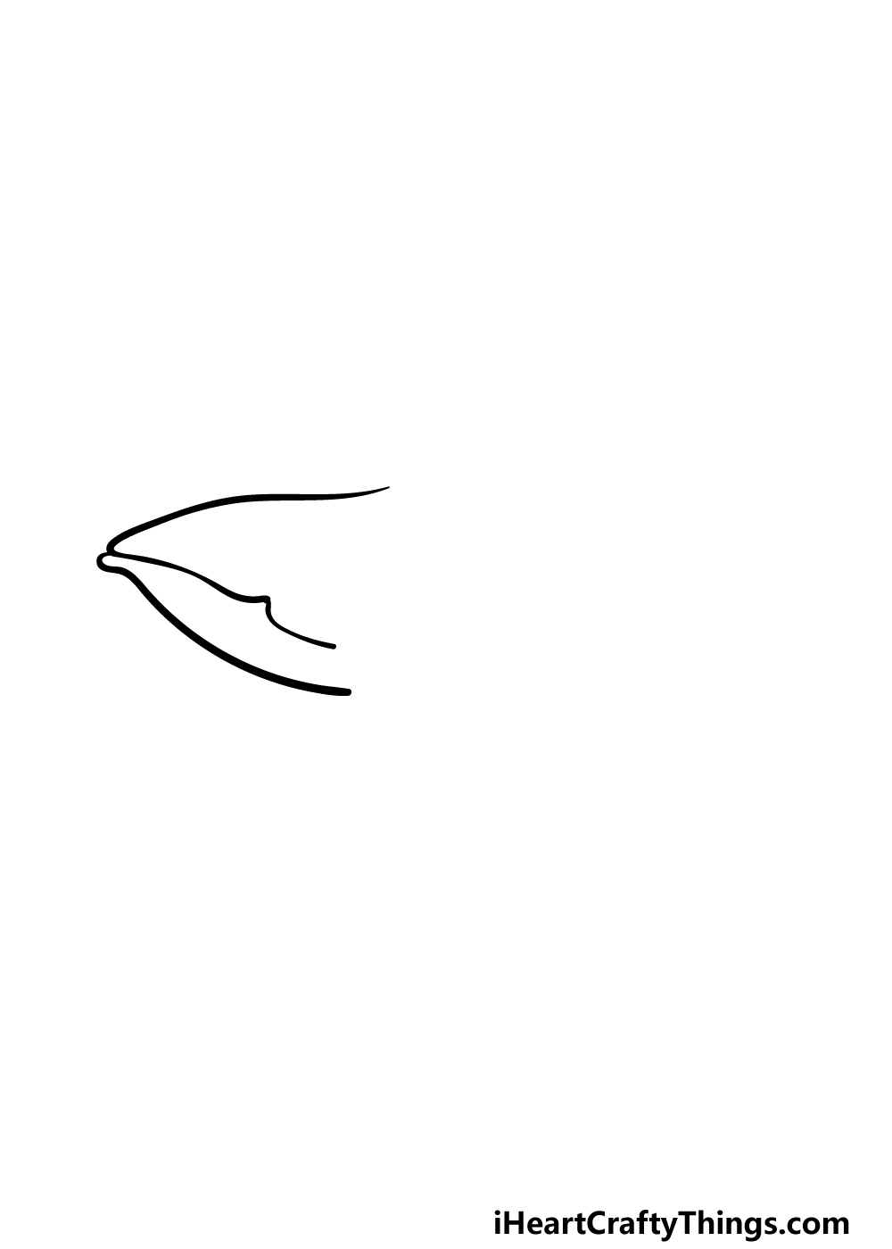 how to draw a Humpback Whale step 1