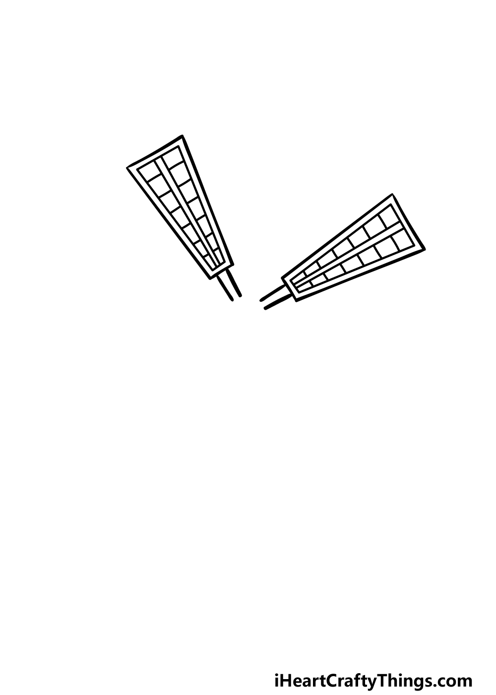 how to draw a Windmill step 1