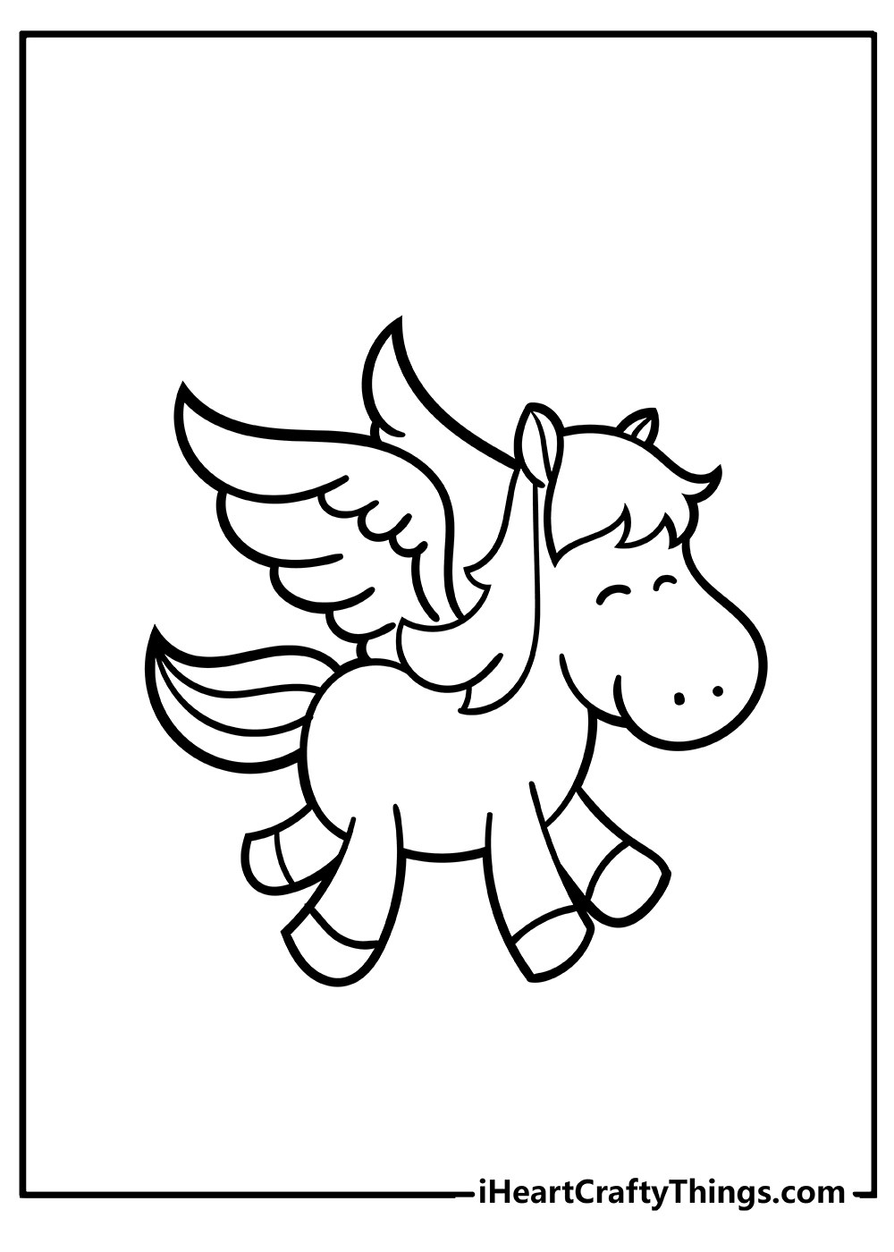 Pegasus Easy Coloring Pages