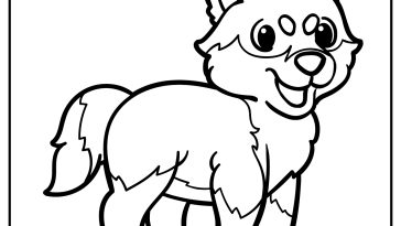 Husky Coloring Pages free printable