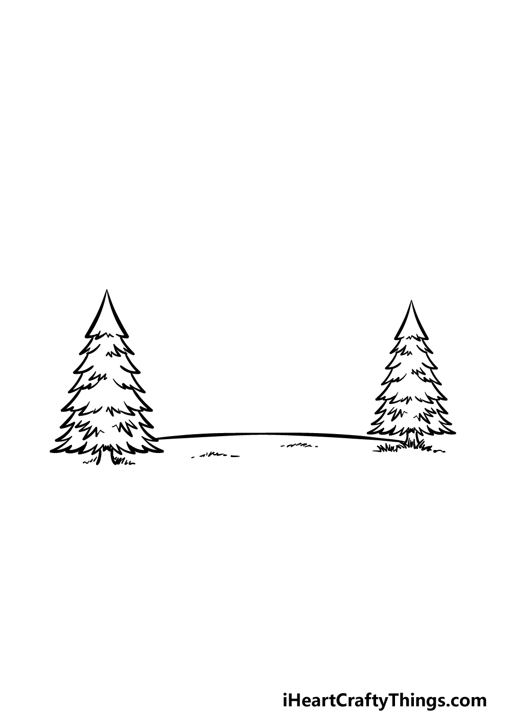 Mountain landscape sketch. Nature doodle... - Stock Illustration [61552566]  - PIXTA