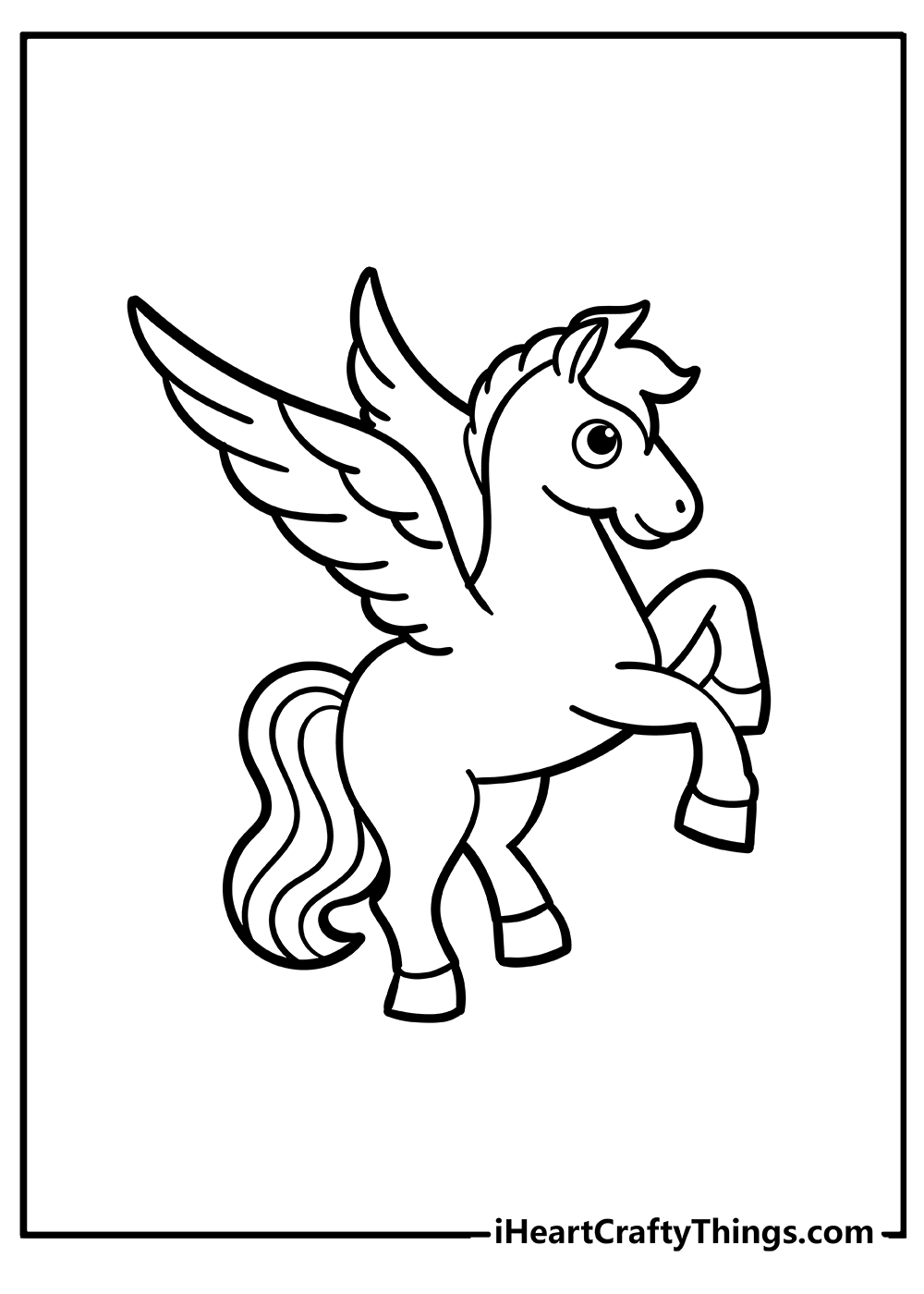 unicorn pegasus free coloring pages printable