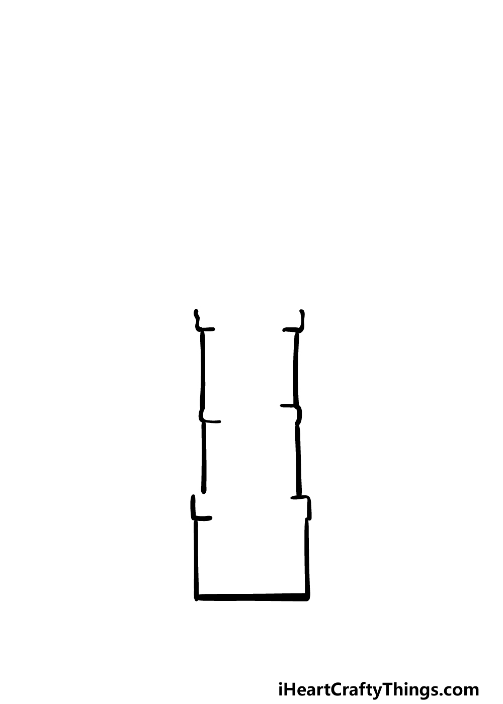 how to draw Big Ben step 2