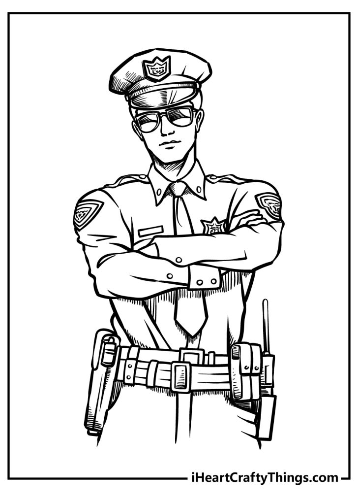 Police Coloring Pages (100% Free Printables)