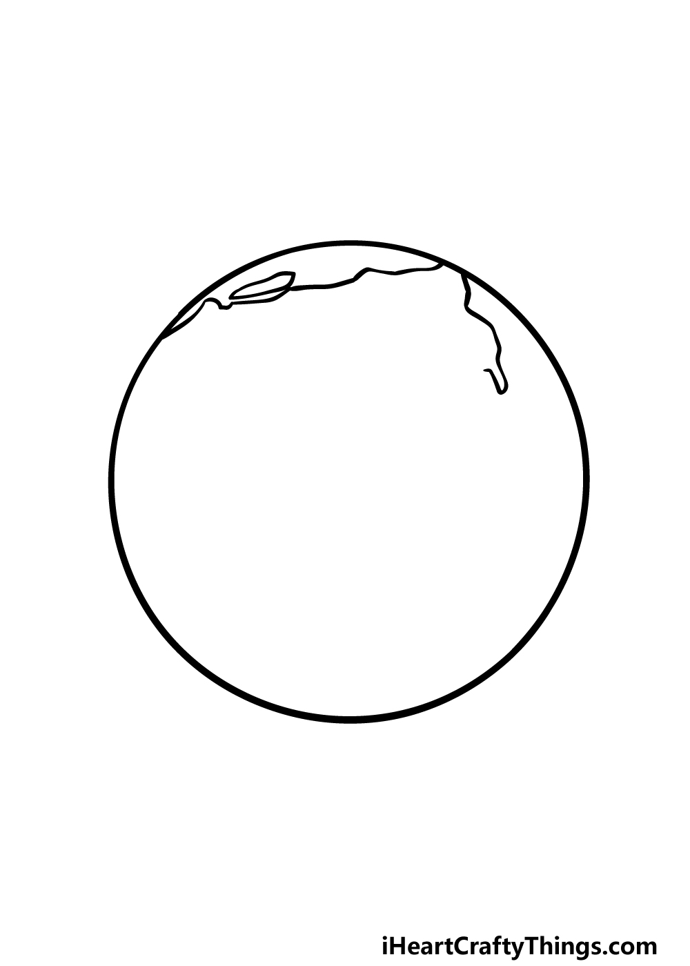 How to Draw The Earth step 2