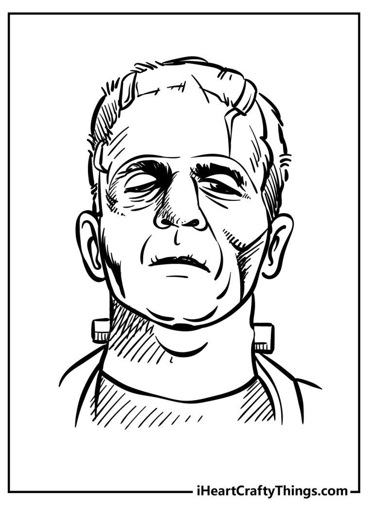 Frankenstein Coloring Pages (100 Free Printables)