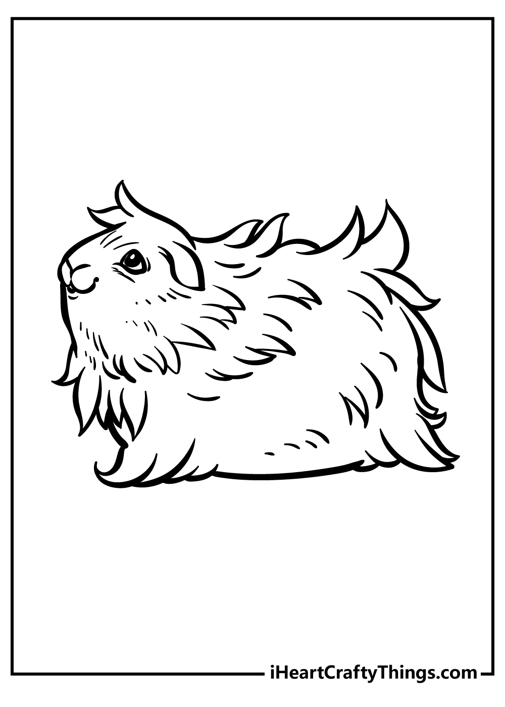 Guinea Pig Coloring Pages for adults free printable