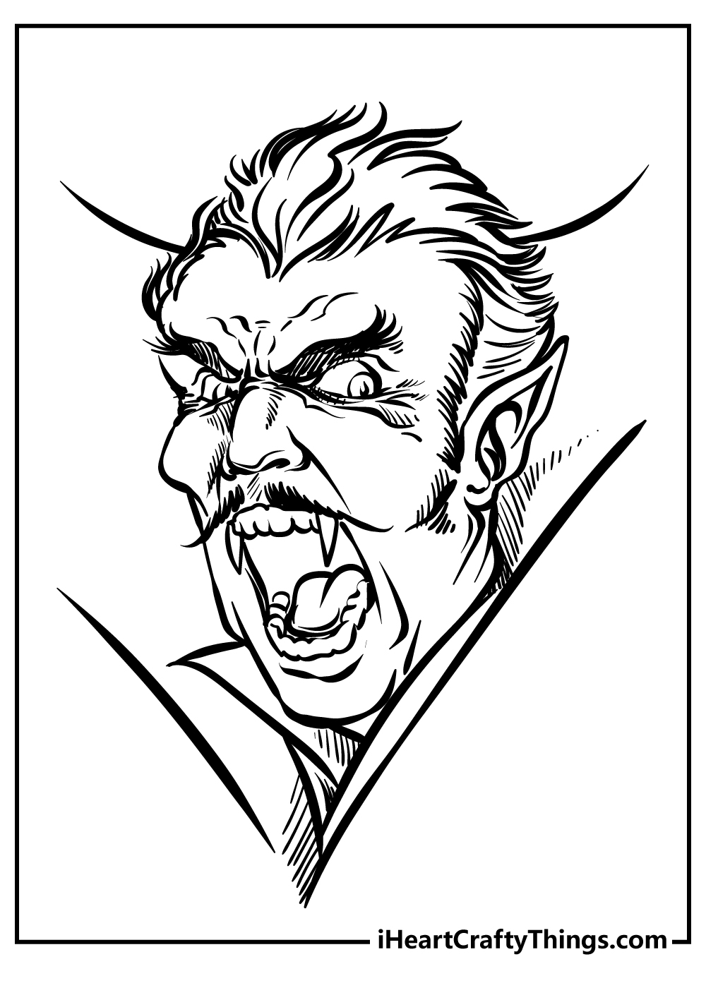 Count Dracula Coloring Pages for adults free printable