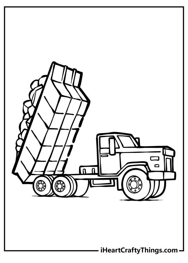 37 Dump Truck Coloring Pages (100% Free Printables)