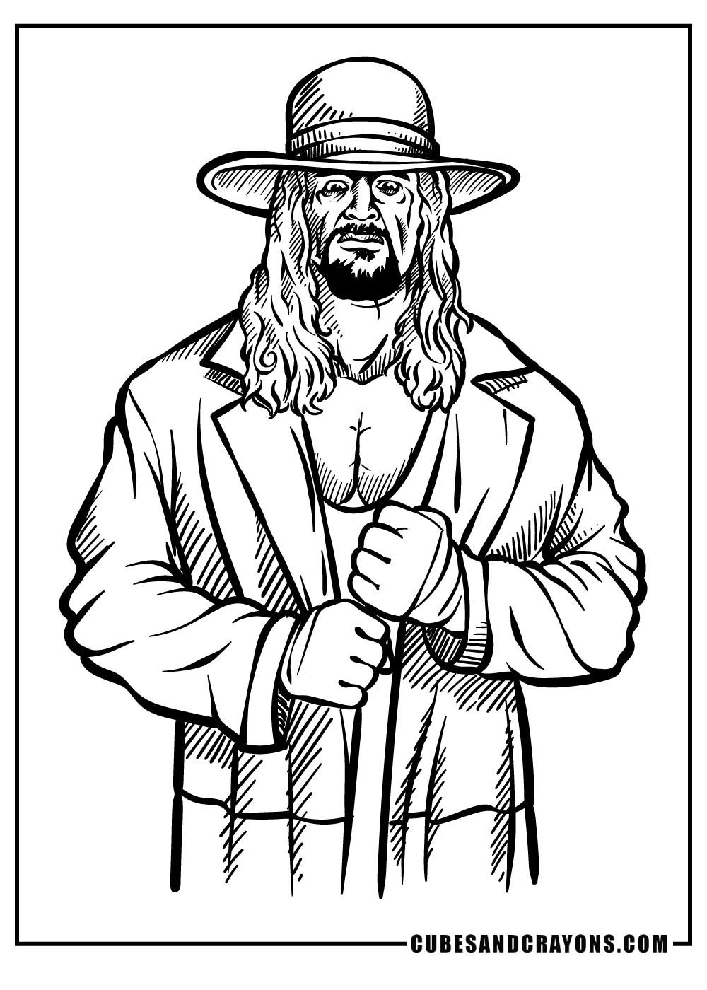 Wwe Coloring Pages Of Undertaker