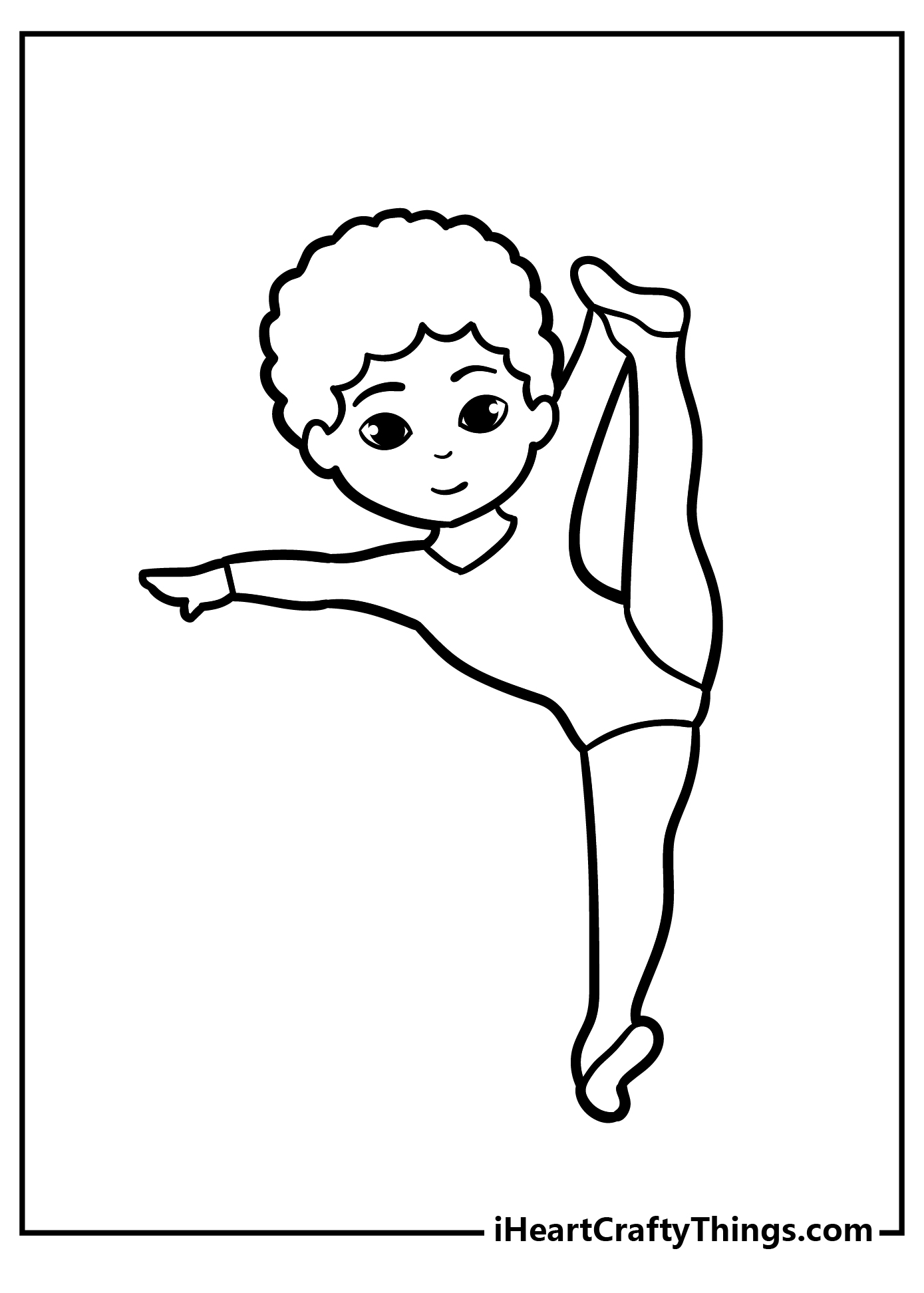 Gymnastics Coloring Pages free pdf download