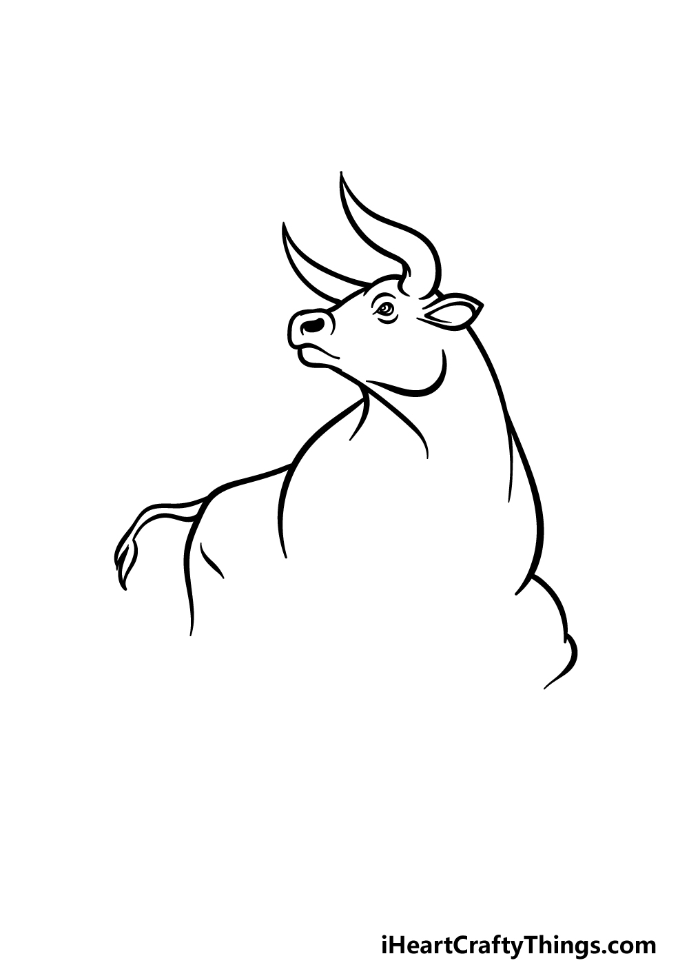 how to draw an Ox step 3